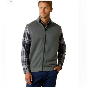 NWT! TOMMY BAHAMA
Flip Coast Full-Zip Reversible Vest Size XL Coal Heather Color